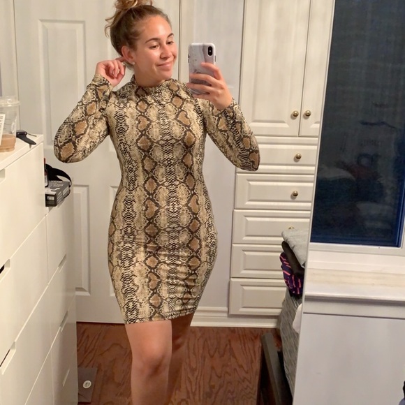 M Boutique Snake Print Dress - Picture 1 of 2